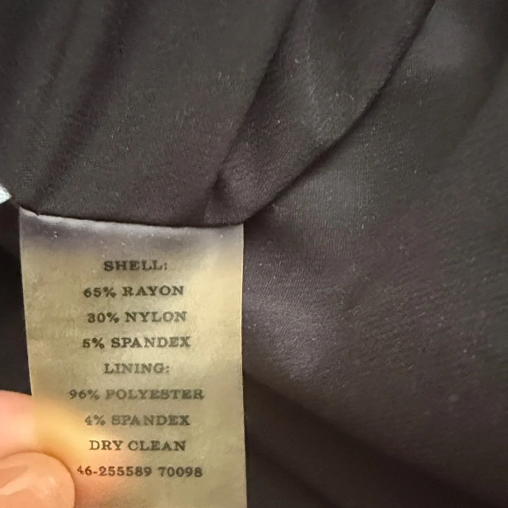 Ann Taylor Charcoal and Black Petite Belted Coat Jacket - Picture 3 of 8